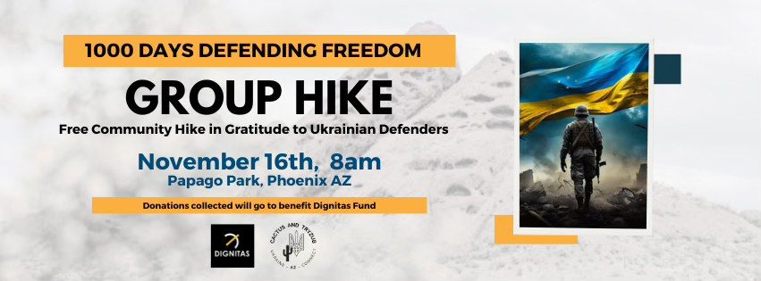 1000 Days Defending Freedom - Free Community Group Hike