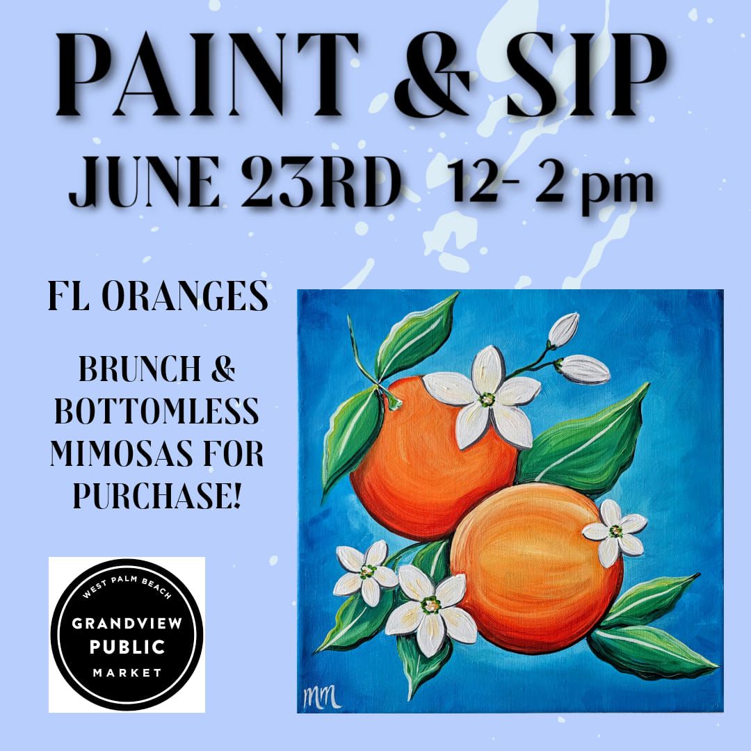 FL Oranges Brunch Paint and Sip 