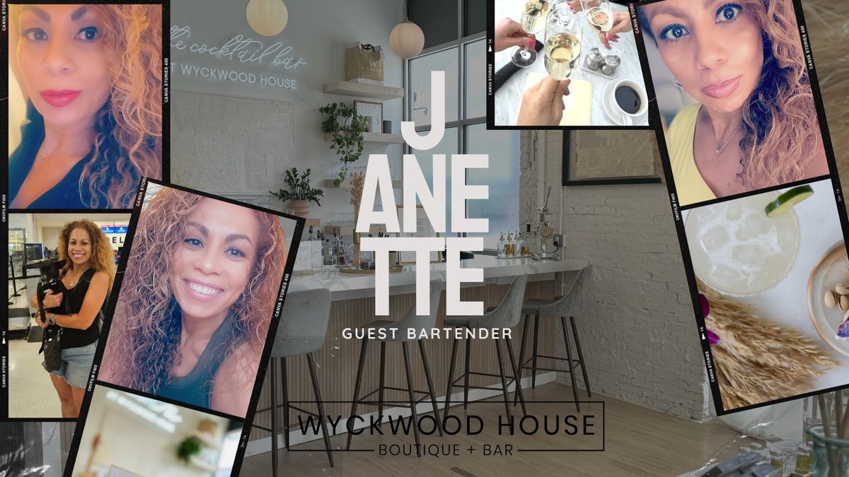 Guest Bartender Janette Rosario at Wyckwood House