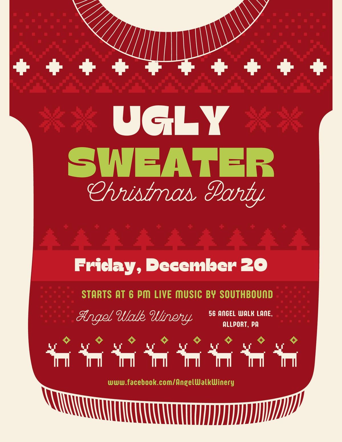 Ugly Sweater Christmas Party with Southbound & Adam & Nancy's Paninis