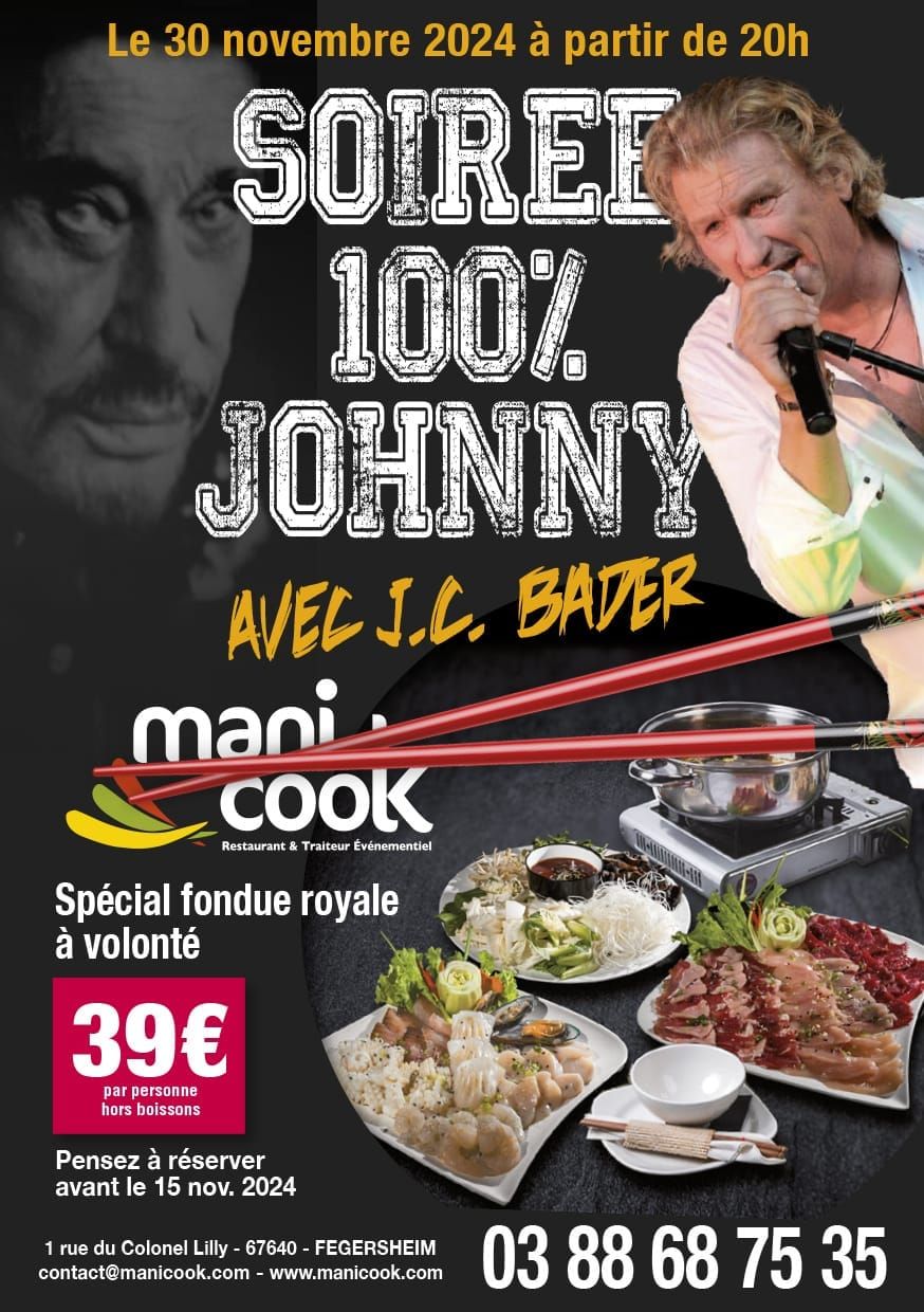 soir\u00e9e Jonnhy d\u00eener concert et Fondue Royale 