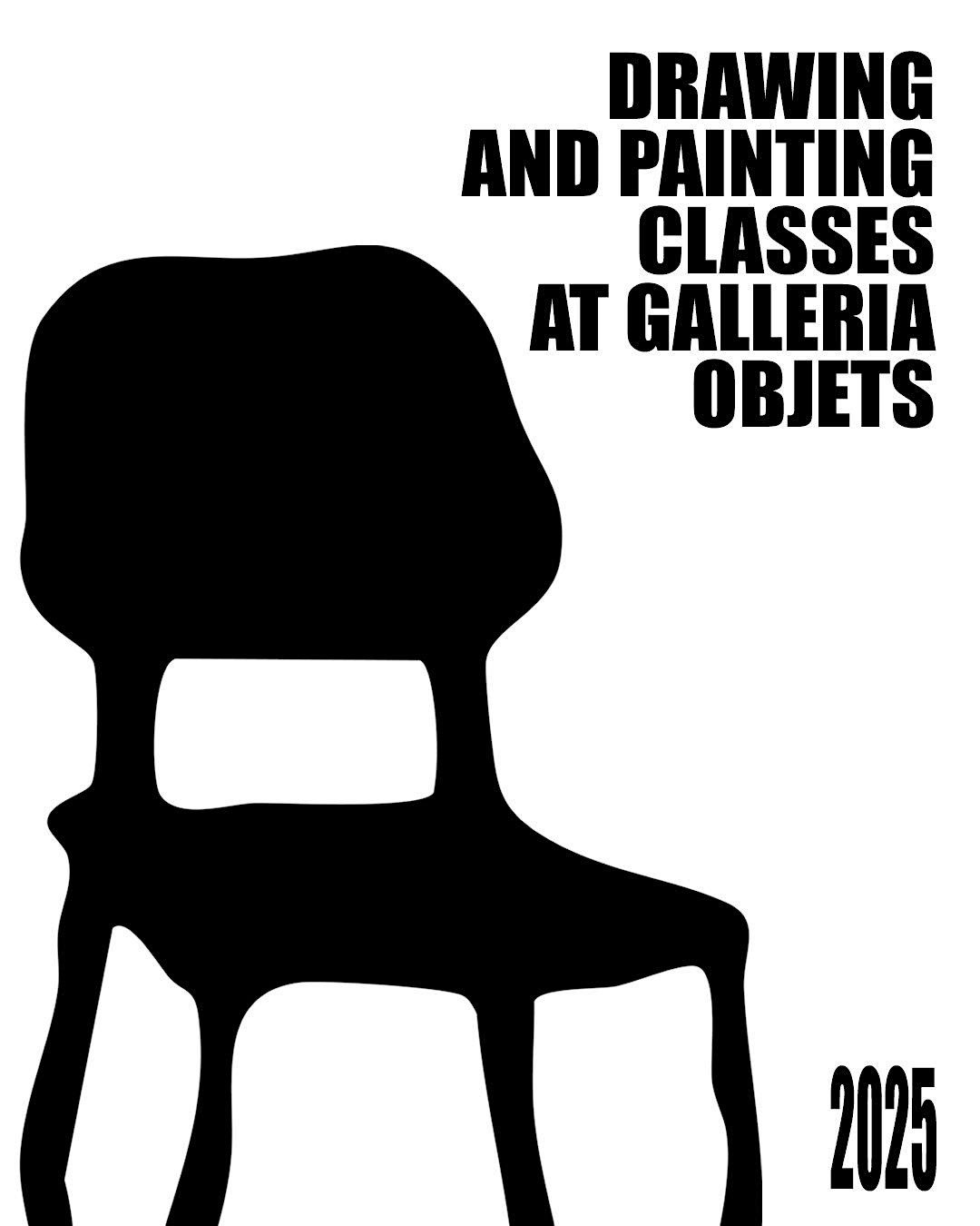 DRAWING AND PAINTING CLASSES AT GALLERIA OBJETS