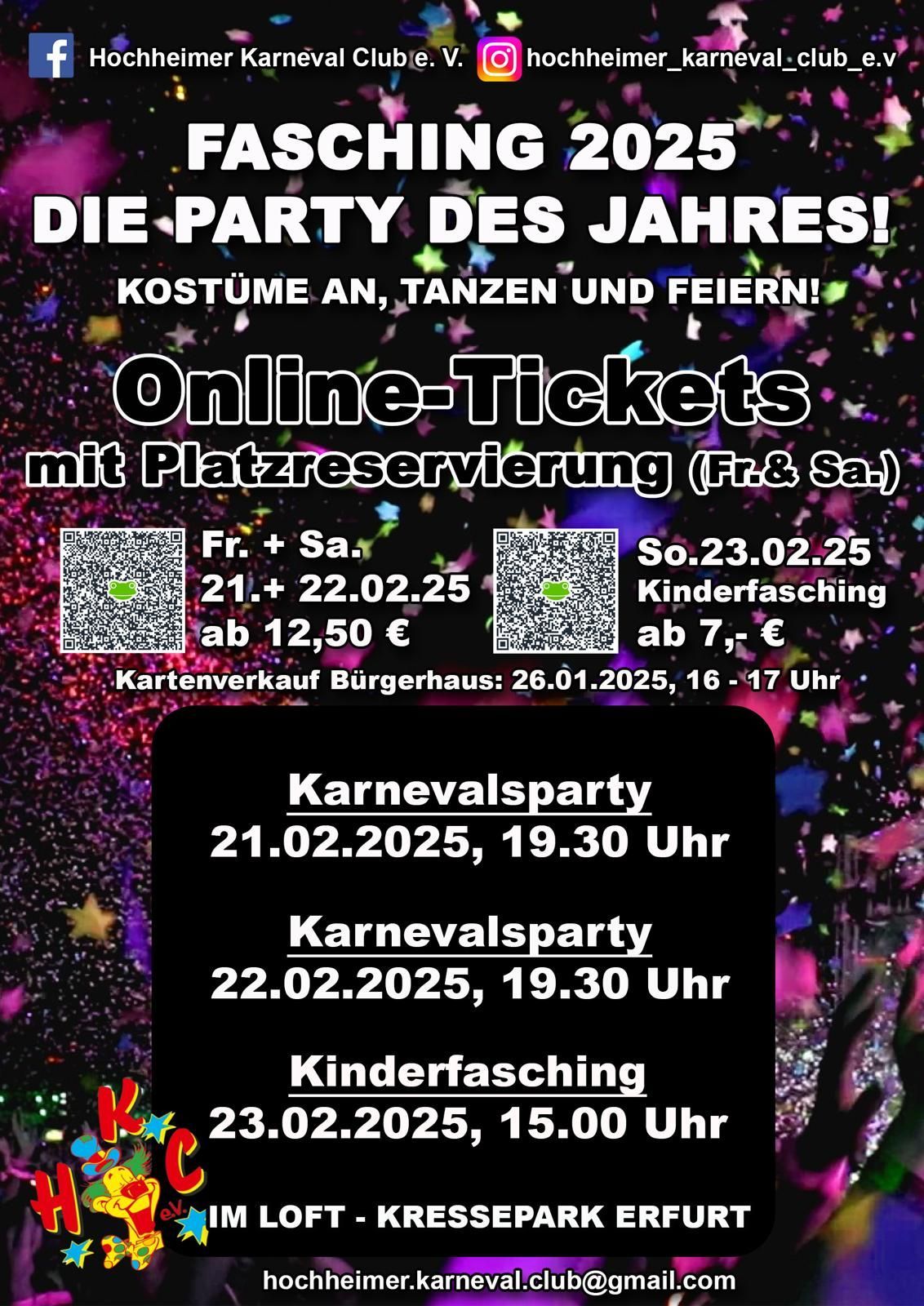 Karnevalsparty in Erfurt-Hochheim