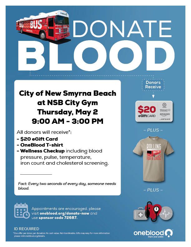 OneBlood Big Red Bus Blood Drive