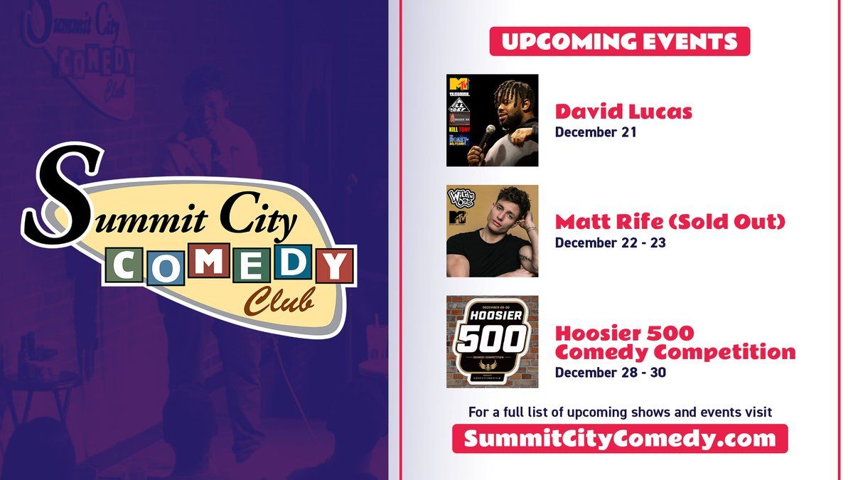 David Lucas at Summit City Comedy Club