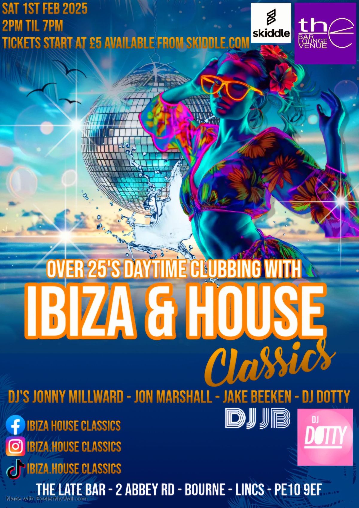 Ibiza & House Classics Over 25's Daytime Clubbing