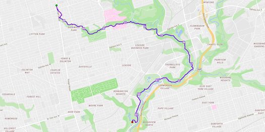 Urban Hike from Lawrence Station to Evergreen Brick Works