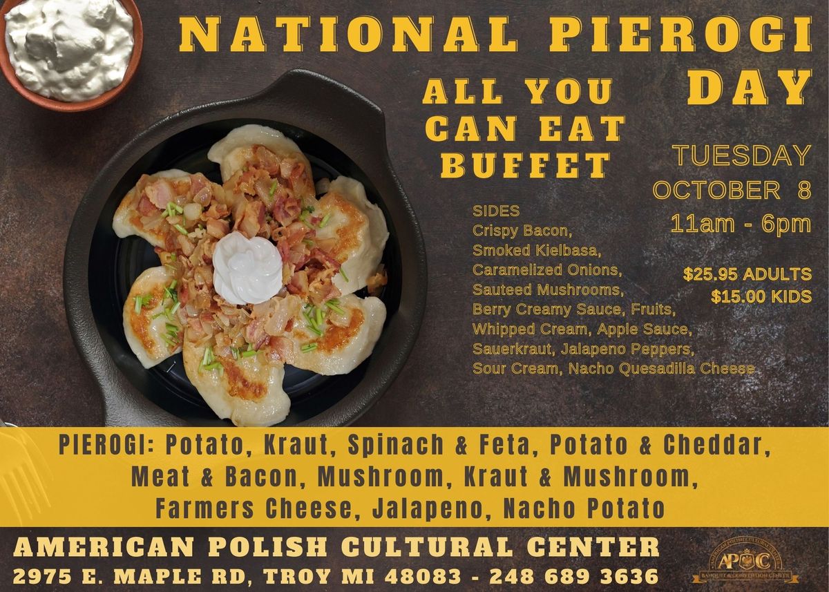 National Pierogi Day with an All-You-Can-Eat Buffet