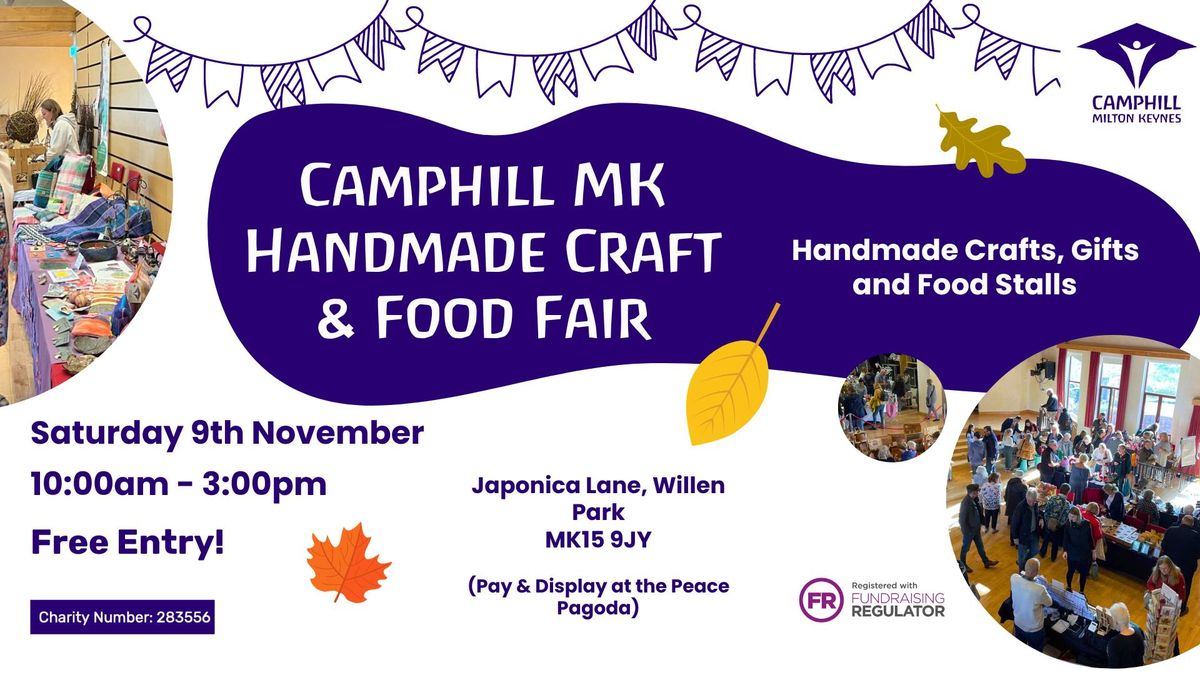  Handmade Craft & Food Fair \u2013 Saturday 9th Nov