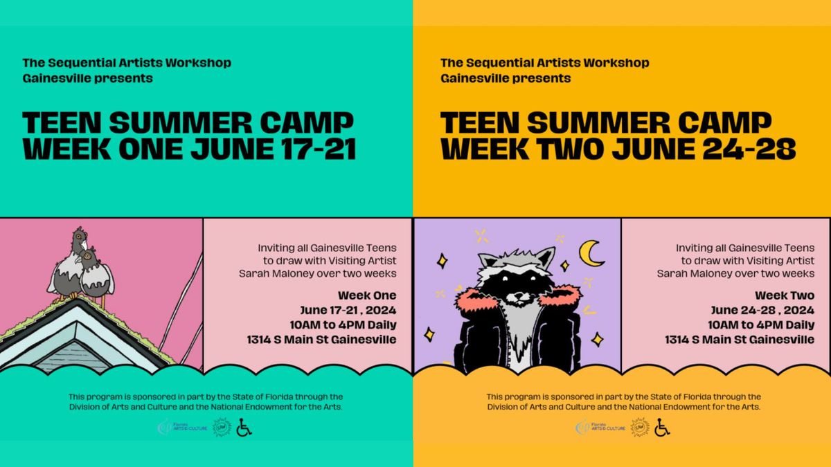 SAW Teen Summer Comics Camp with Sarah Maloney