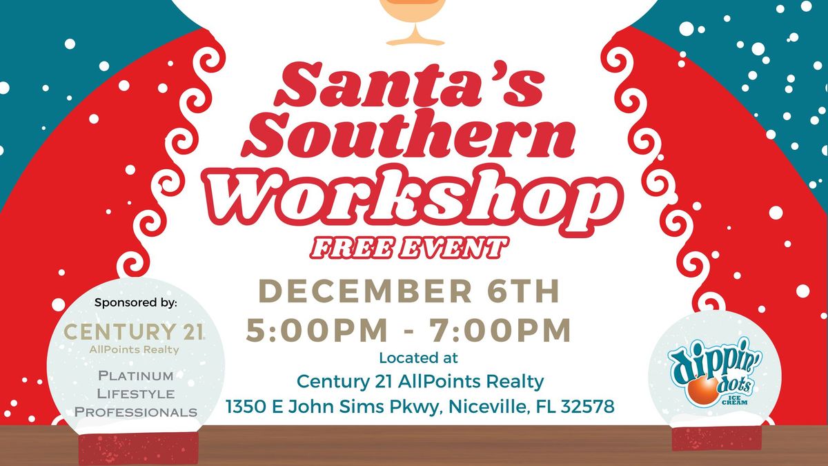 Free Photos with Santa & Holiday Fun in Niceville, FL! \ud83c\udf85\u2744\ufe0f at Santa's Southern Workshop