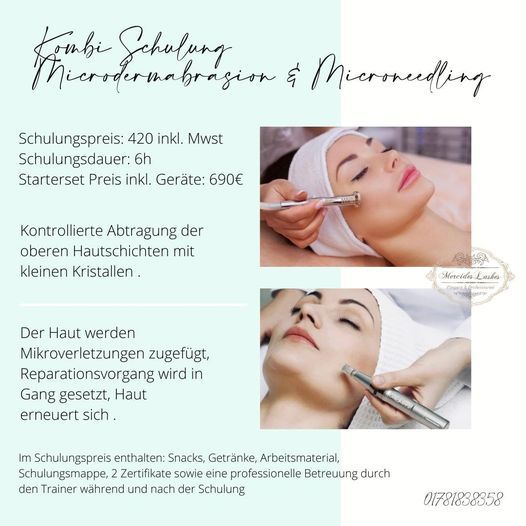 Microdermabrasion & Microneedling Schulung