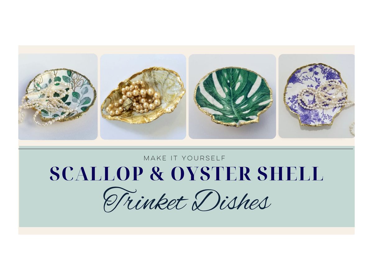 Scallop & Oyster Shell Trinket Dishes