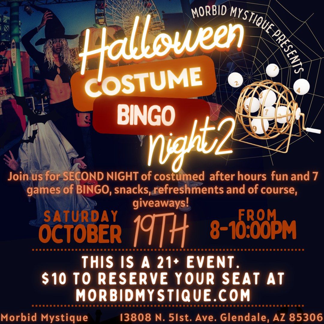 Morbid Costume BINGO Night!