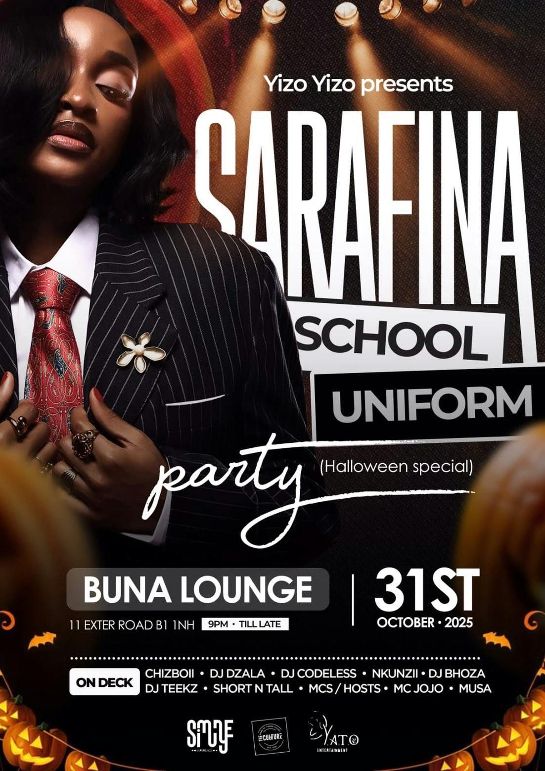SARAFINA SCHOOL UNIFORM PARTY (Halloween Special) 