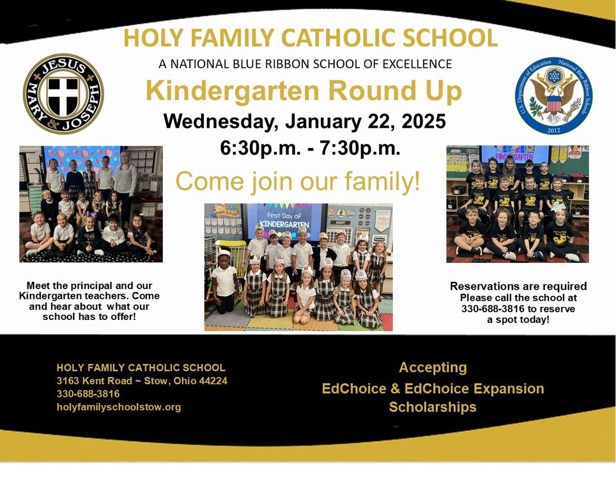 Kindergarten Round Up 2025