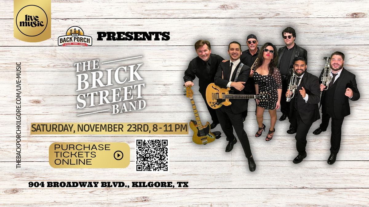 The Brick Street Band performs LIVE at The Back Porch!!