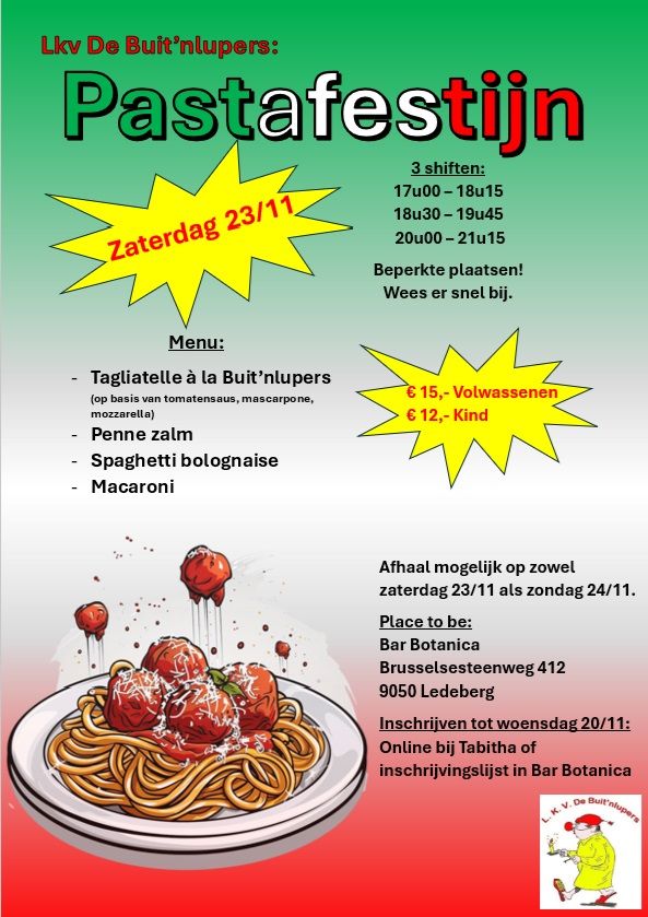 Pastafestijn 23\/11\/2024