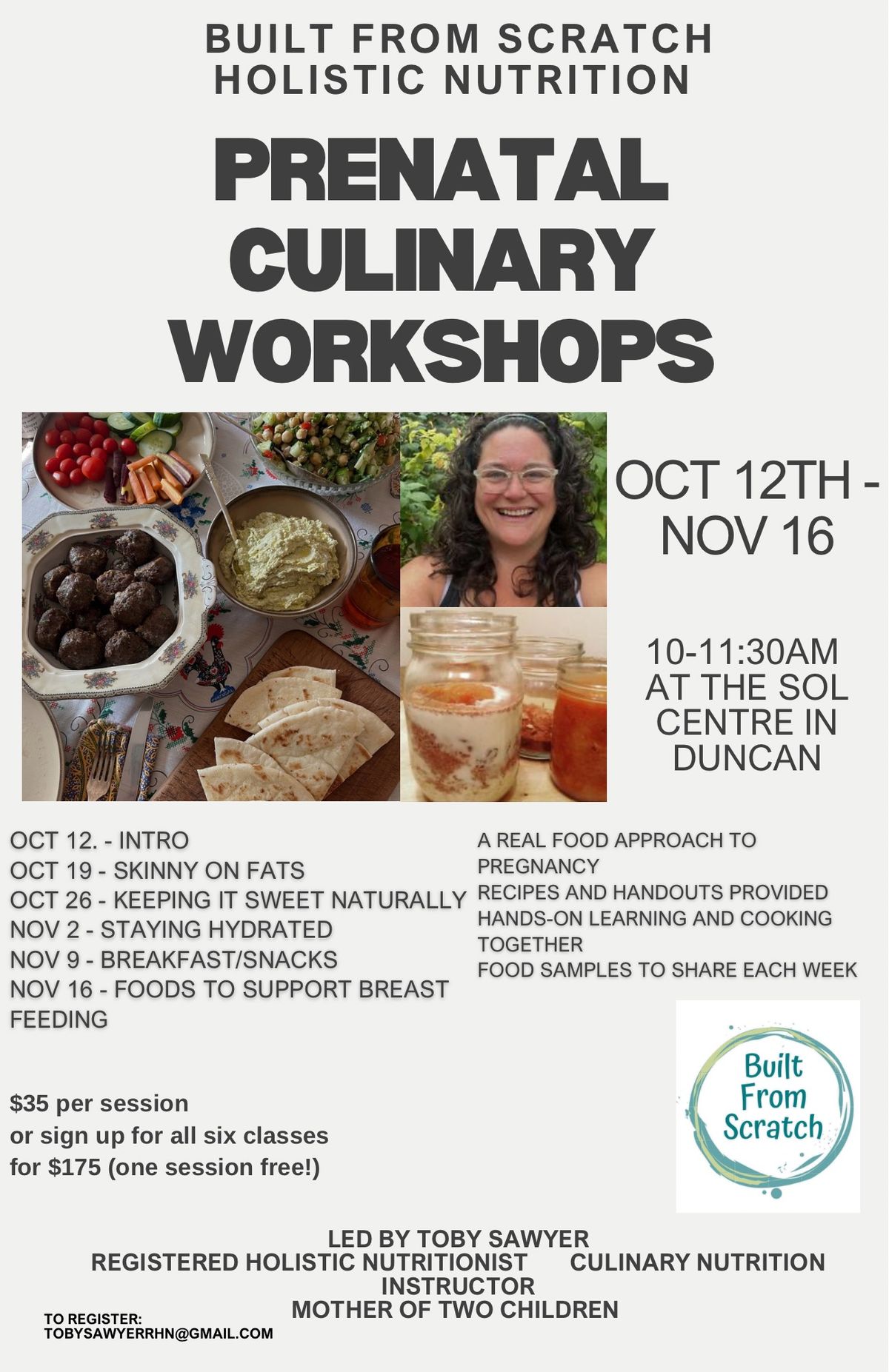 Culinary Nutrition Workshops!