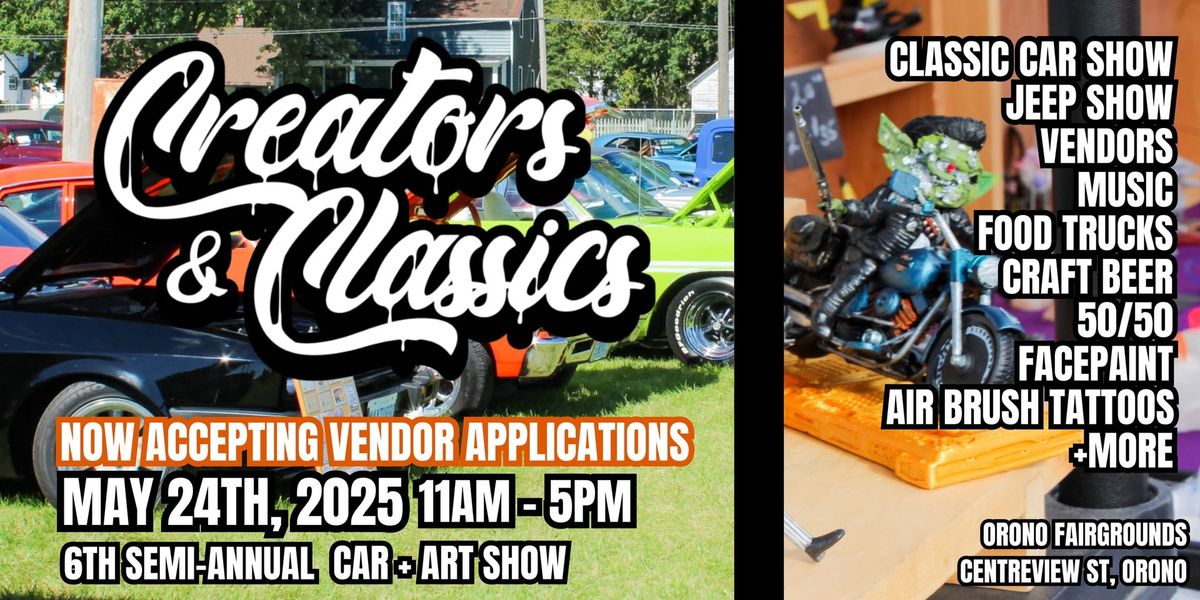 6th Semi-Annual Creators & Classics Car + Art Show