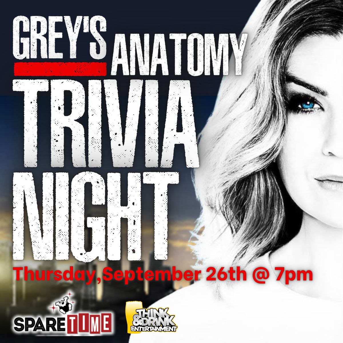 Grey's Anatomy Trivia @ Spare Time (Cedar Rapids, IA) \/ Thursday, September 26th @ 7pm