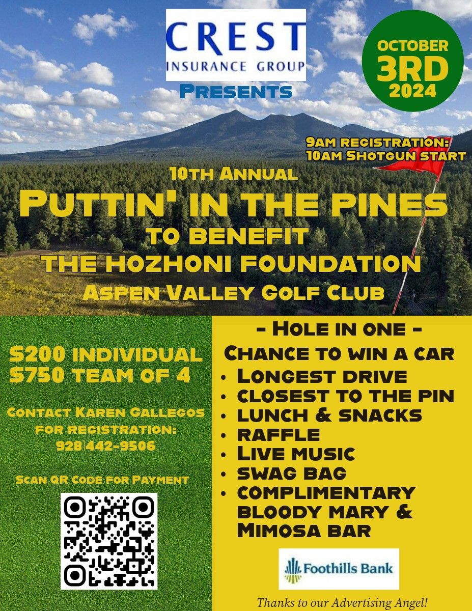 10th Annual Puttin' in the Pines Golf Tournament