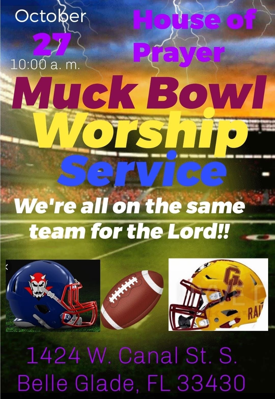 Muck Bowl Worship Service 