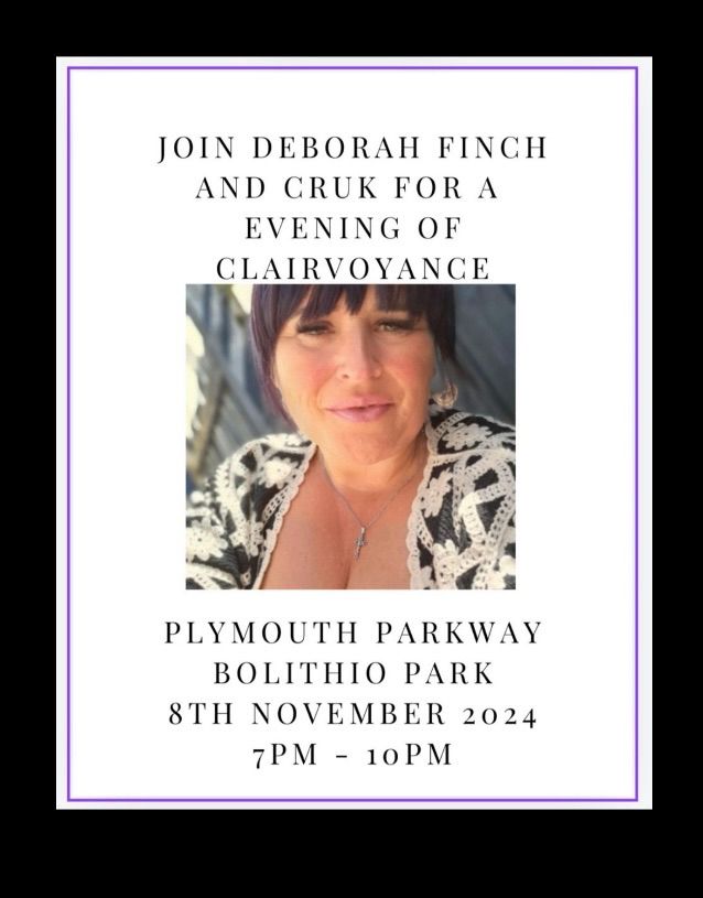 An evening of Clairvoyance with Deborah Finch in aid of Cancer Research UK