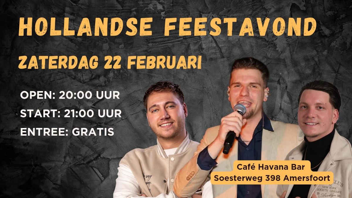 Hollandse feestavond in Havana bar