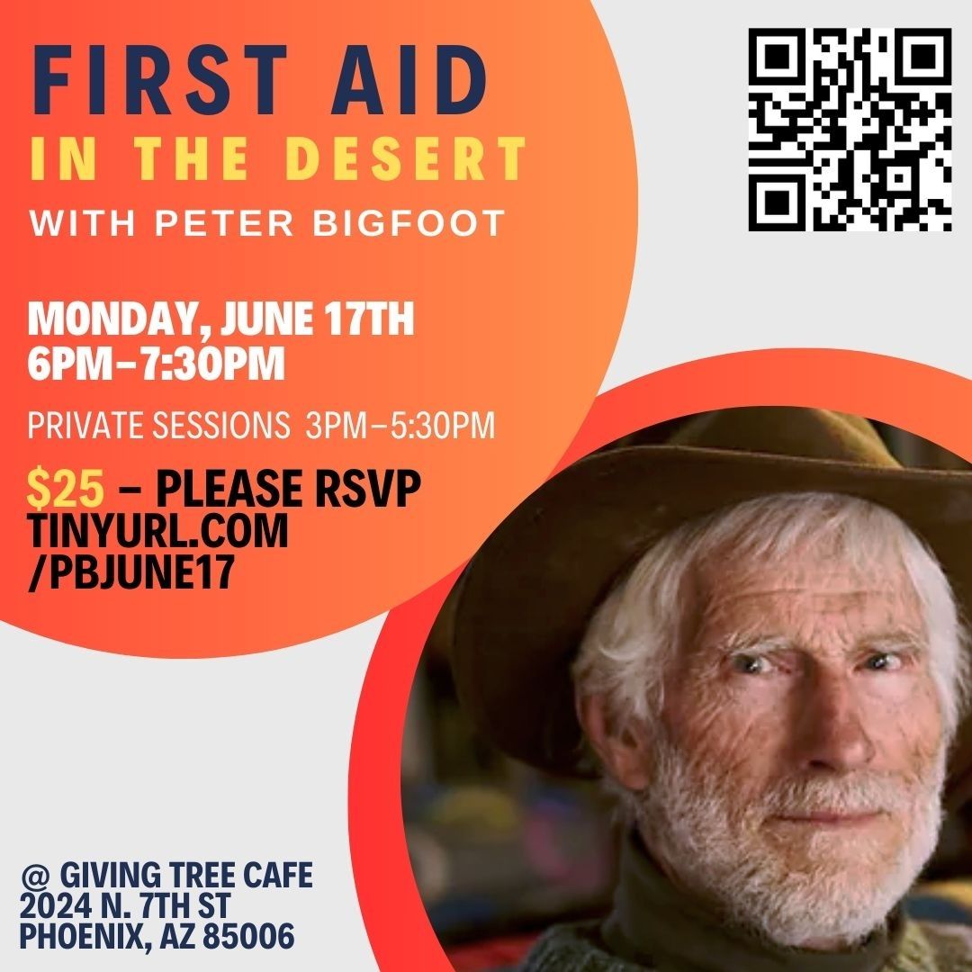 Peter Bigfoot returns to Giving Tree Cafe - First Aid Class