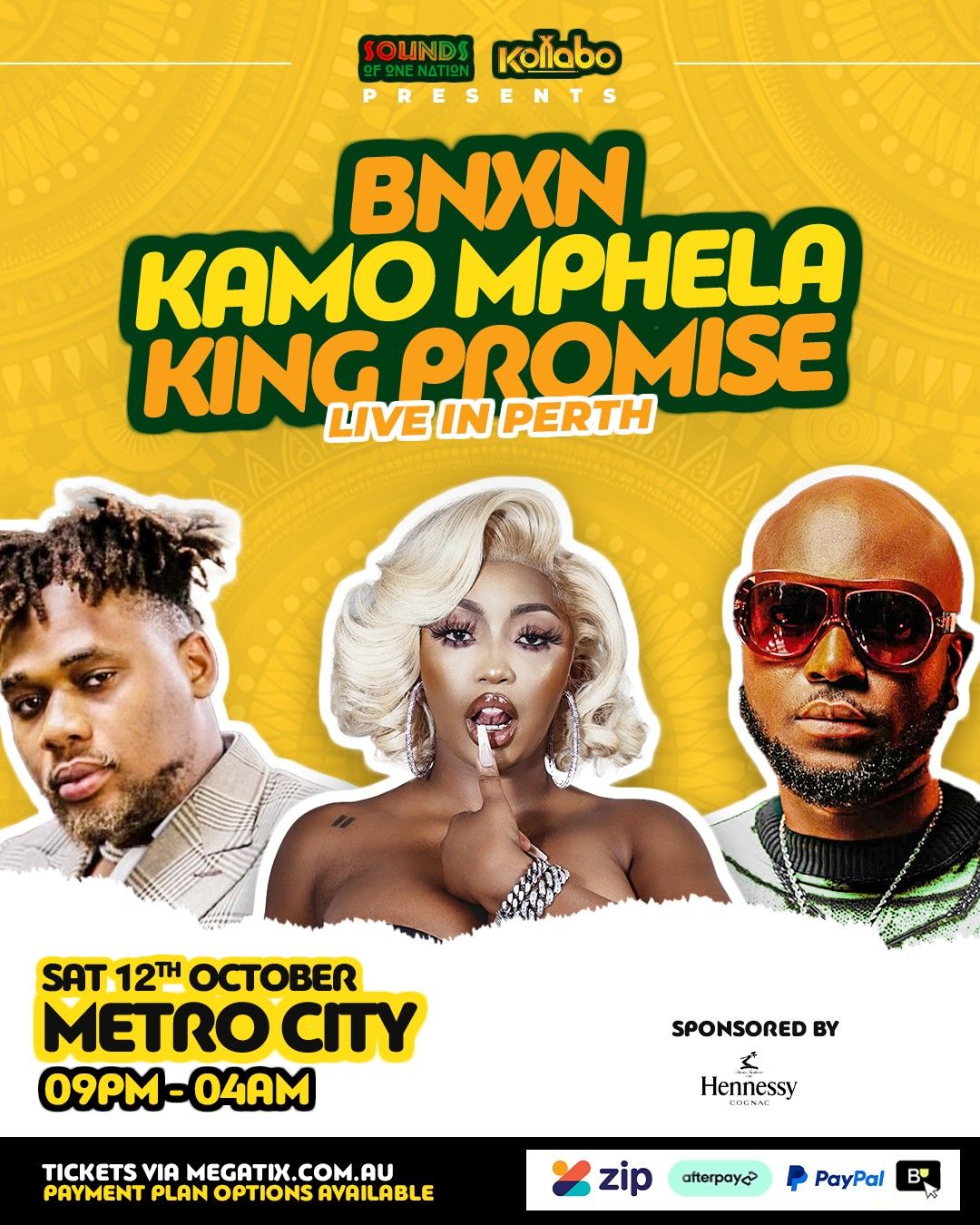 BNXN, King Promise & Kamo Mphela LIVE IN PERTH 