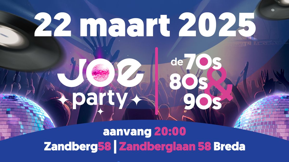 JOE Party Breda - 70s, 80s, & 90s 