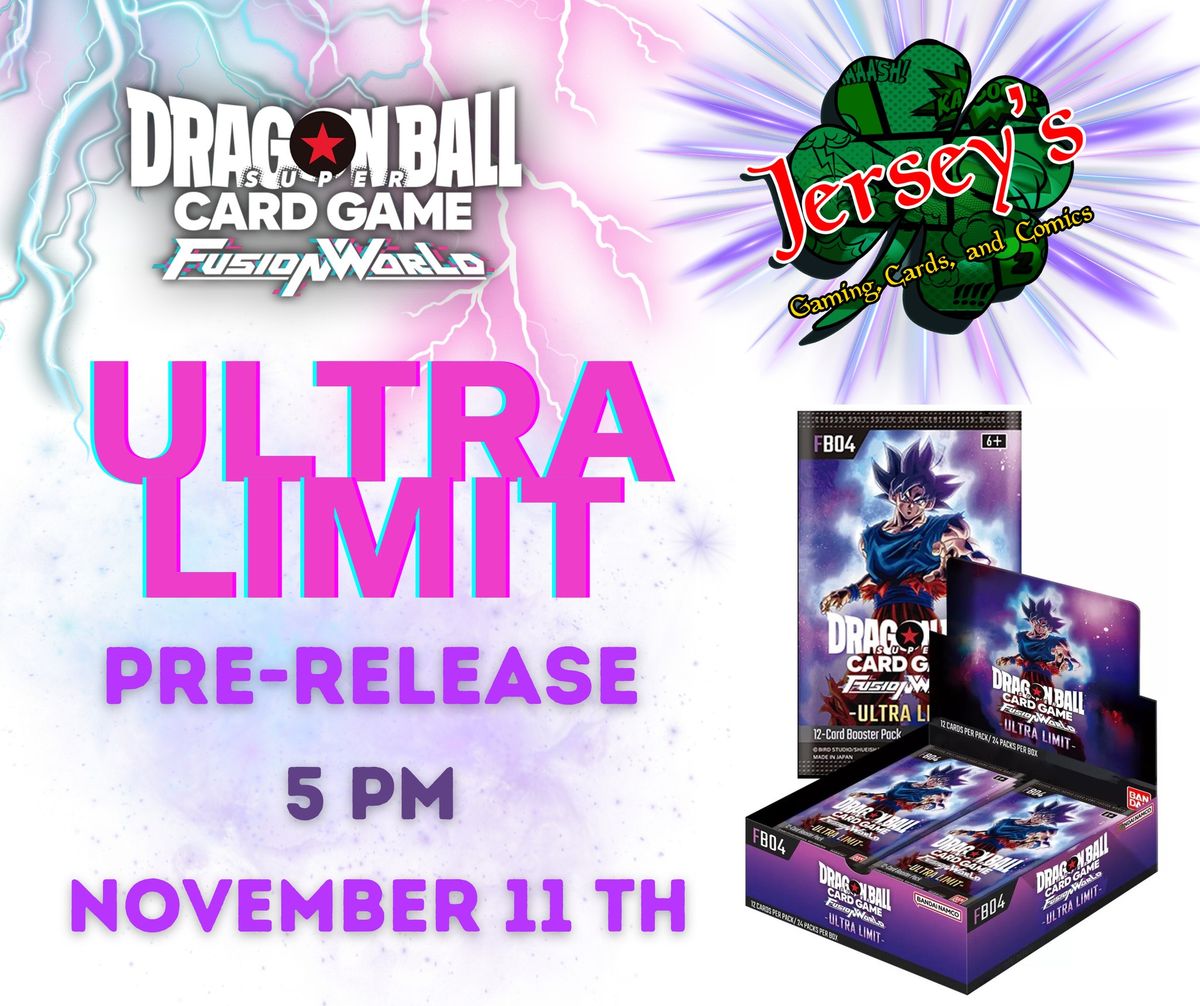 Dragon Ball Super: Fusion World FB04 Ulta Limit PRE-RELEASE