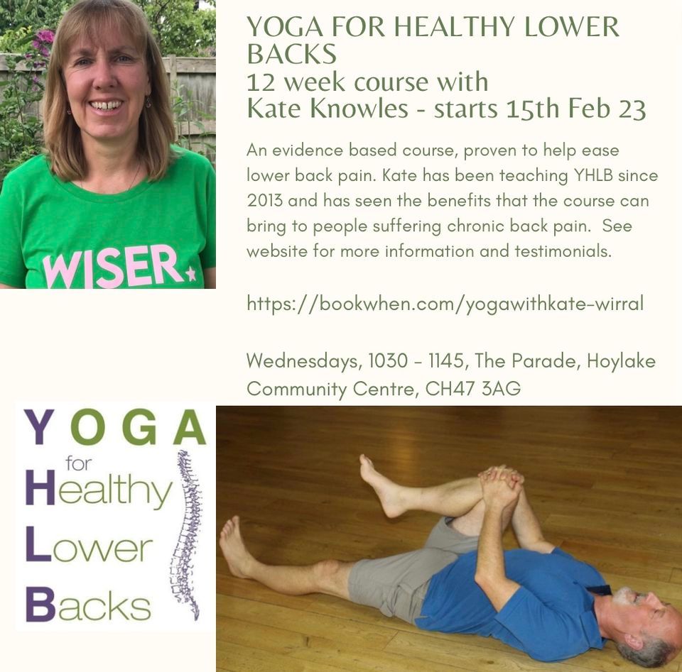 Yoga for Healthy Lower Backs 12 week course, Hoylake Parade community