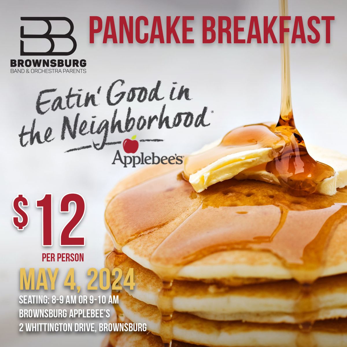 Pancake Breakfast - Benefitting Brownsburg Band, Guard & Orchestra