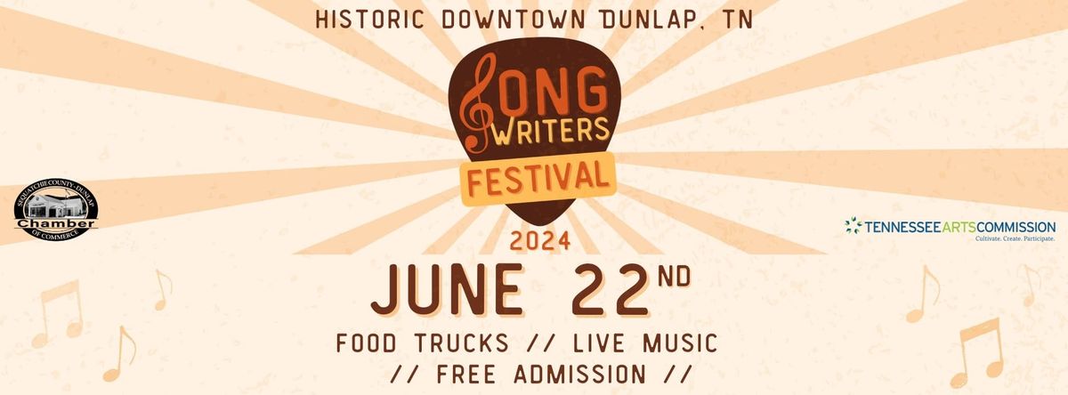 Songwriter's Festival in Historic Downtown Dunlap, TN \ud83c\udfb6 