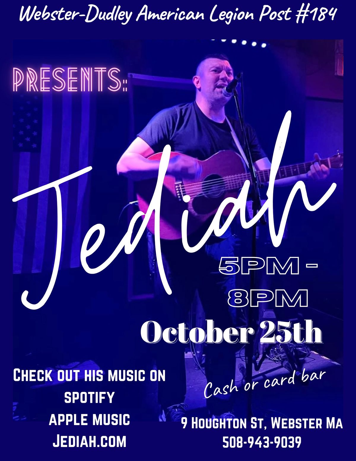 Live music with Jediah! \ud83c\udfb6