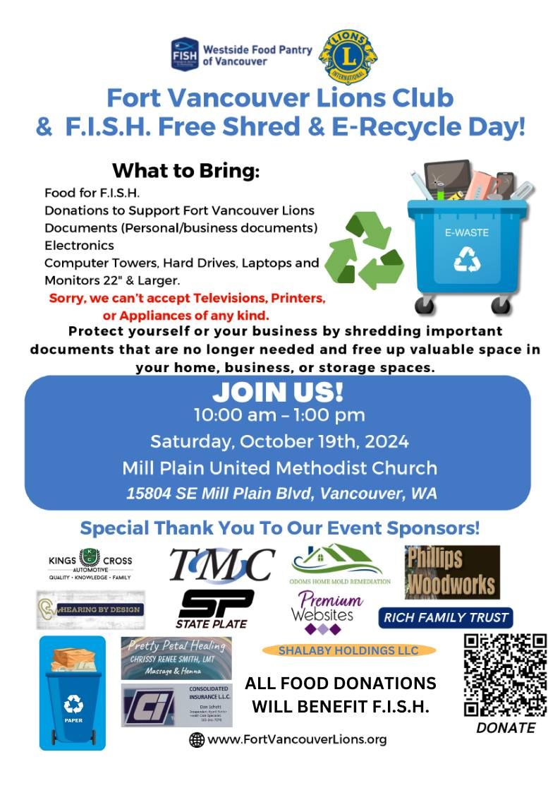 FREE Shred & E-Recycle Day