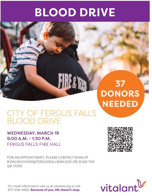 City of Fergus Falls Blood Drive 