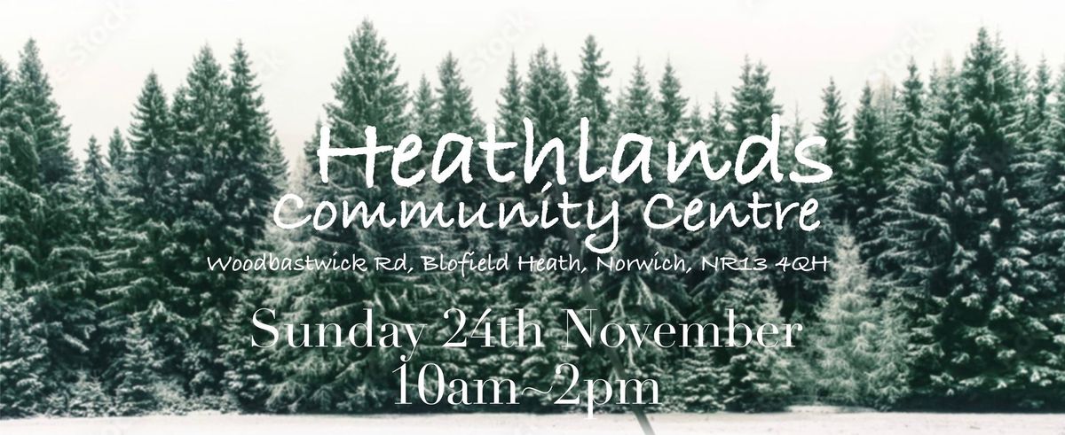 All seasons makers Fayre - Heathlands Community centre - November 