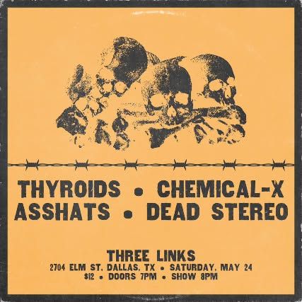 Asshats, Thyroids, Chemical X, Dead Stereo