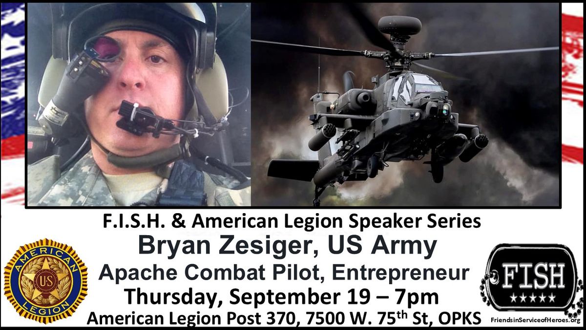 FISH Speaker Series; Featuring Bryan Zesiger