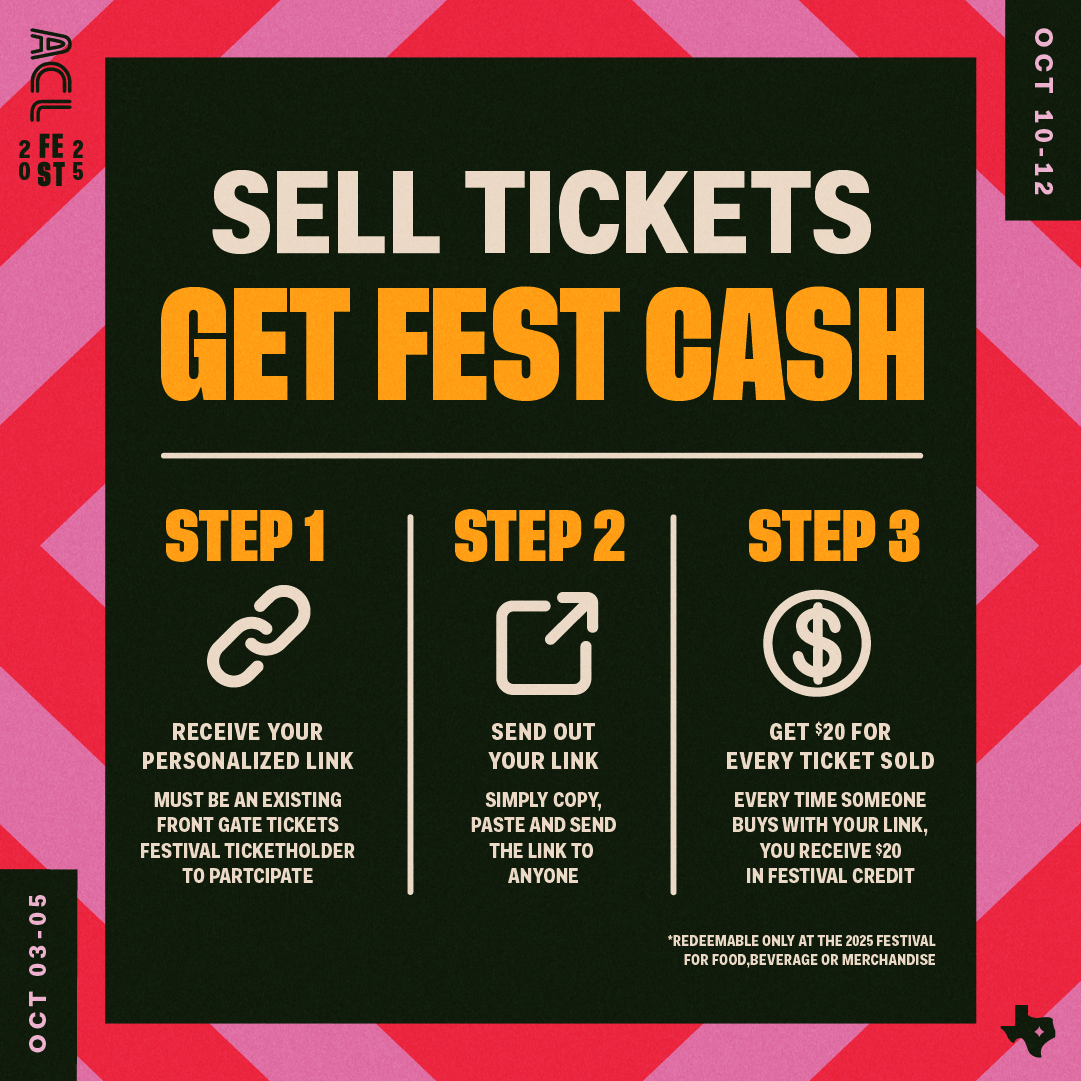 2025 Austin City Limits Festival - Weekend One 3 Day Pass at Zilker Park