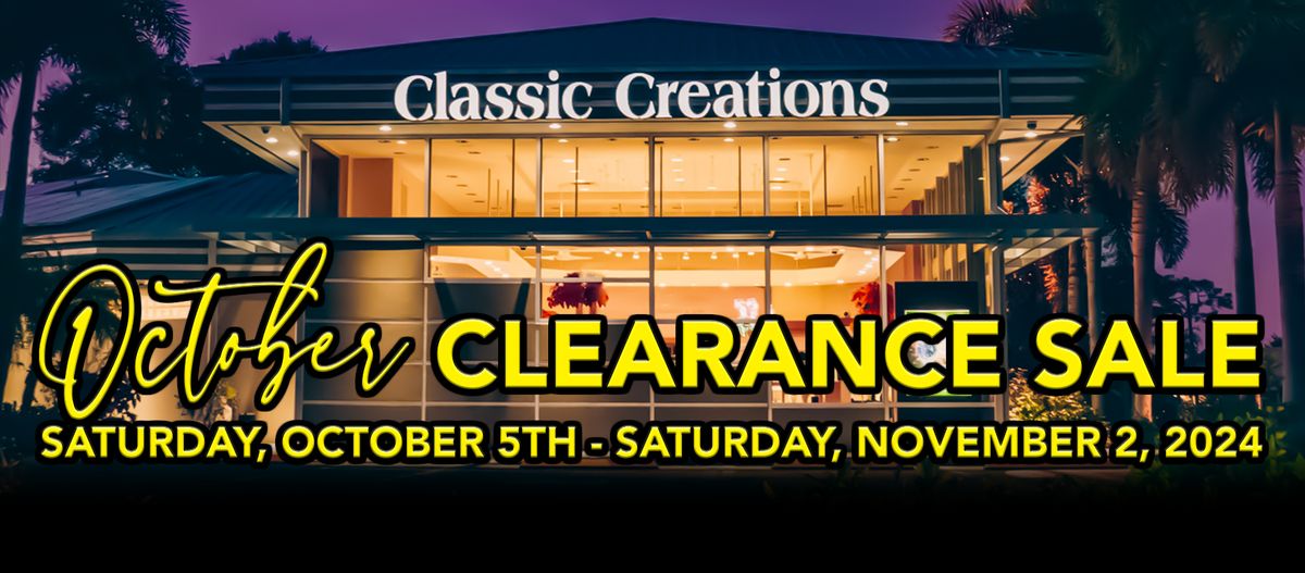 October Clearance Sale