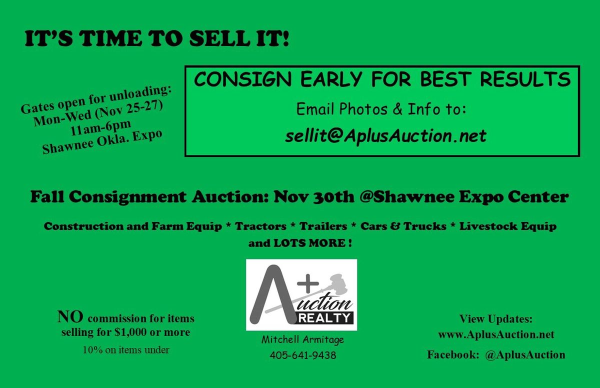 Annual Fall Consignment Auction