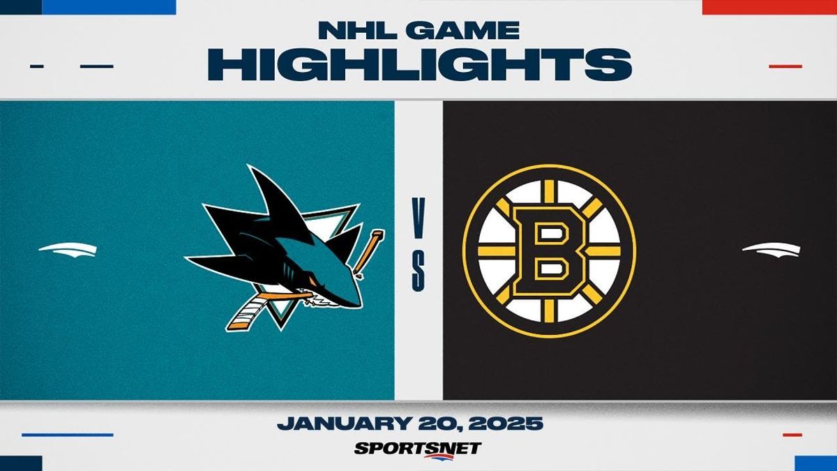San Jose Sharks at Boston Bruins at TD Garden