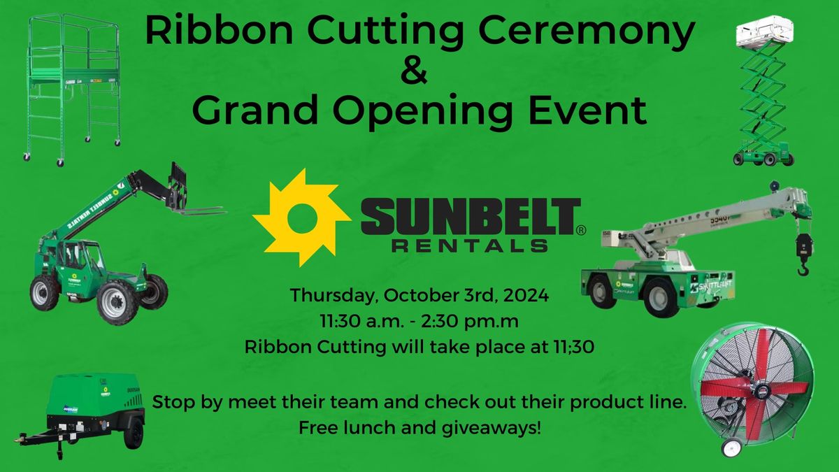 Ribbon Cutting - Sunbelt Rentals