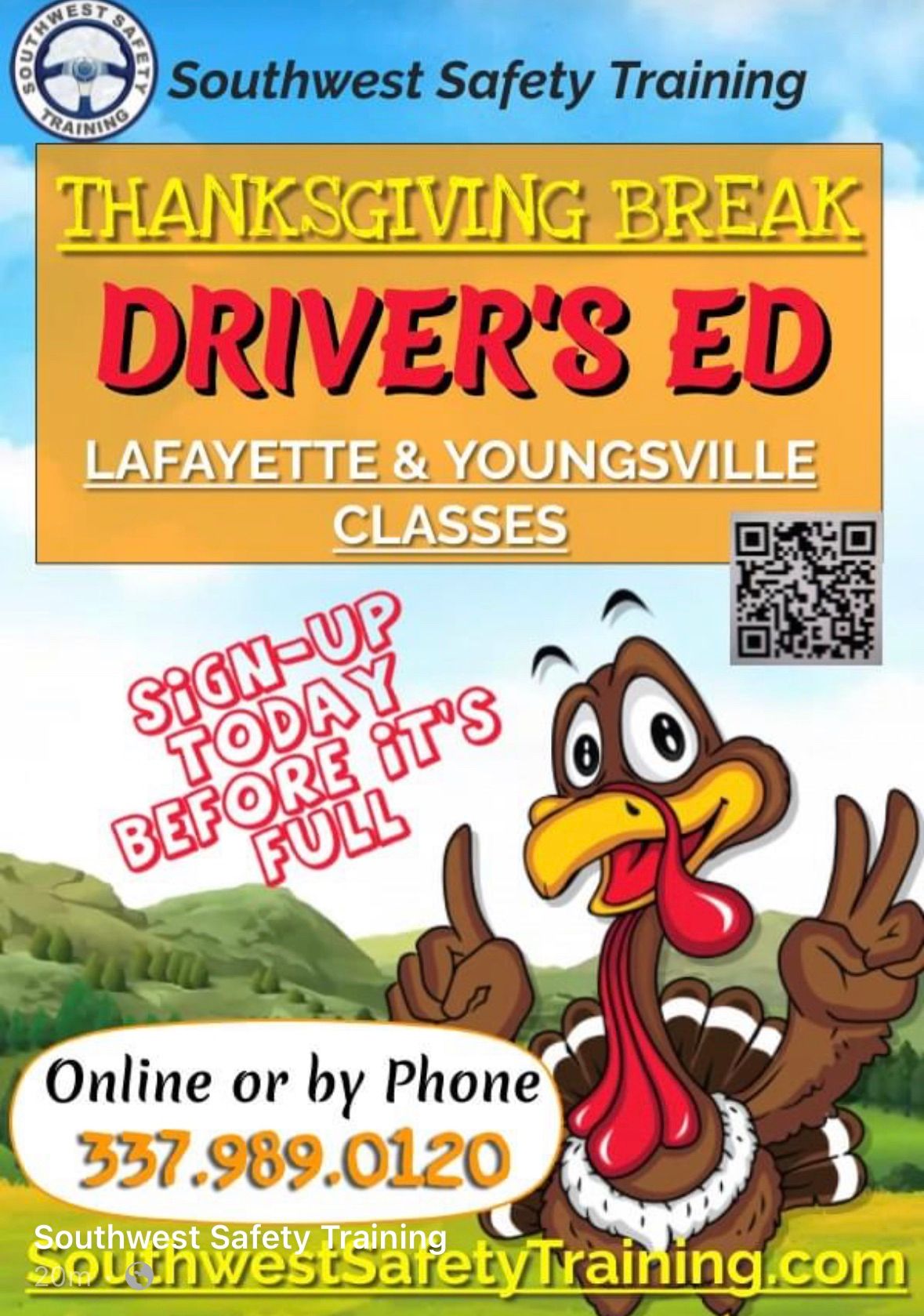 DRIVERS ED Thanksgiving break 