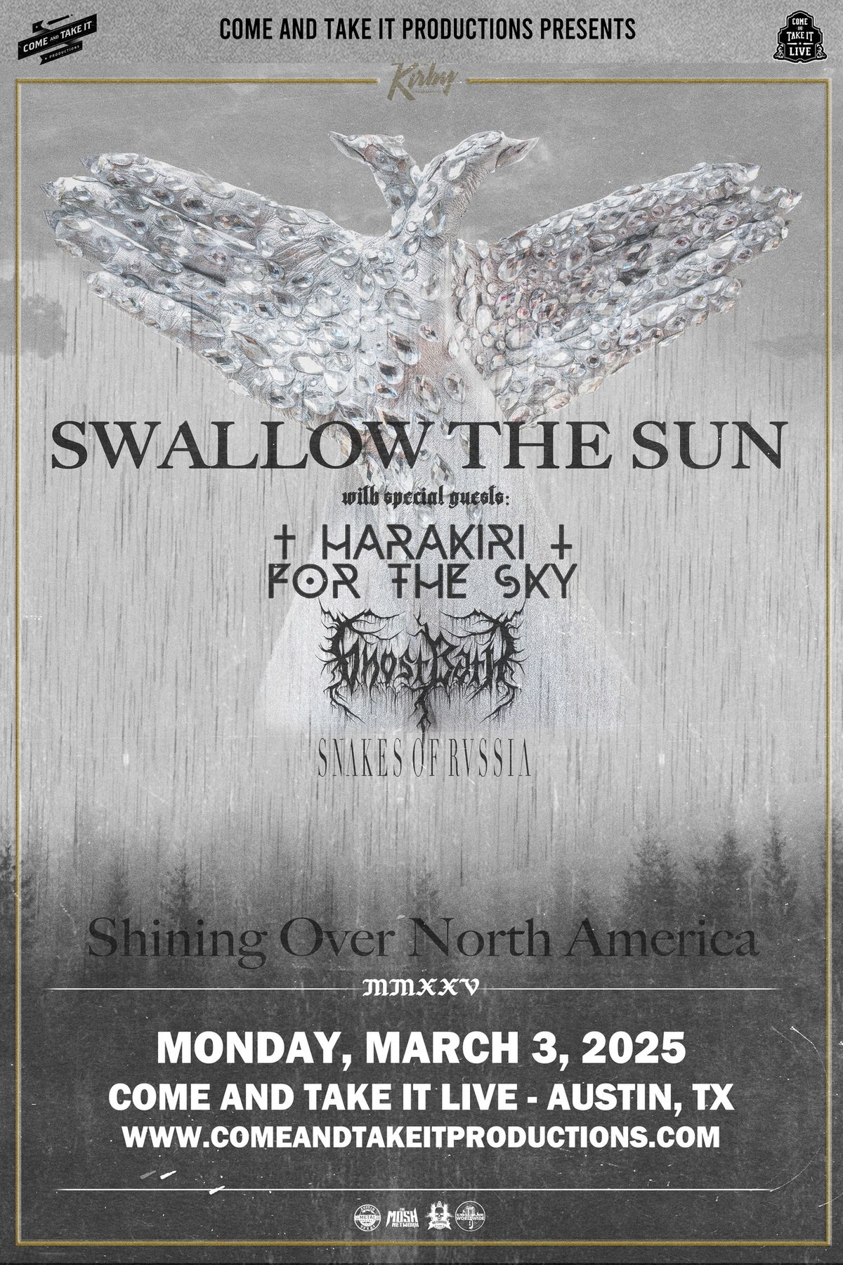 Swallow The Sun, Harakiri For The Sky, and MORE at Come and Take It Live!