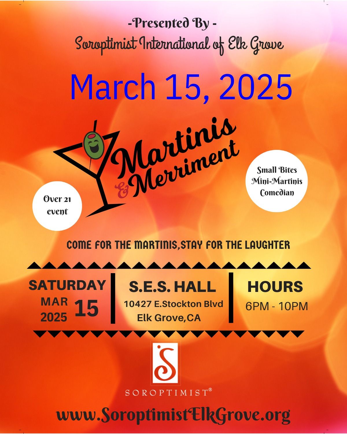 Soroptimist Elk Grove Martinis & Merriment